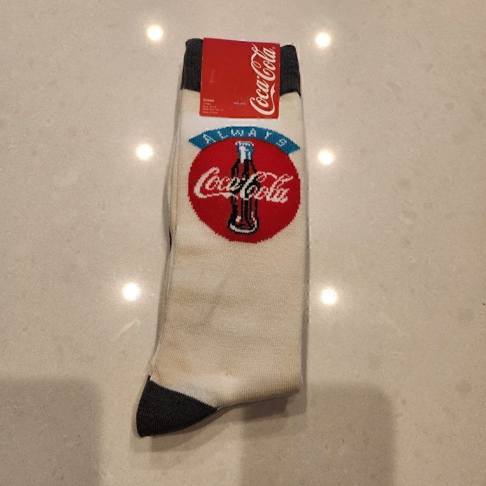 Coca Cola socks. Size 10-13